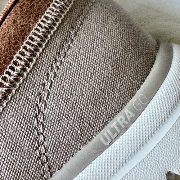 Skechers On-The-Go Flex Embark Tan Canvas & Leather Slip On Boat Shoes Size 9 - Picture 10 of 16